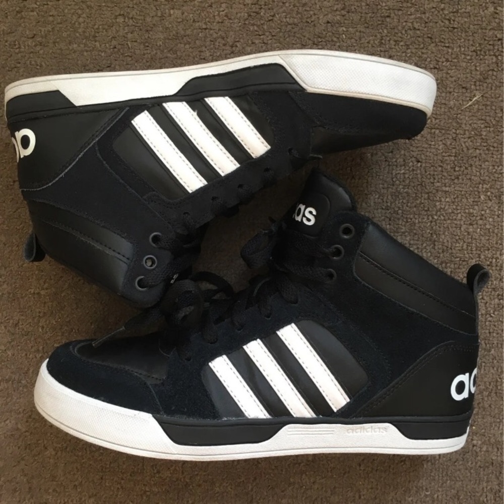 Adidas Raleigh 9tis size 7 6 black shoes